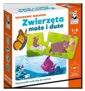 Zwierzęta małe i duże. Układanki malucha. Kapitan Nauka [PUZZLE]