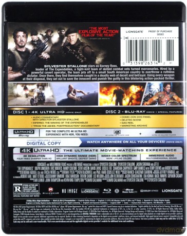 The Expendables (Niezniszczalni) [Blu-Ray 4K]+[Blu-Ray]