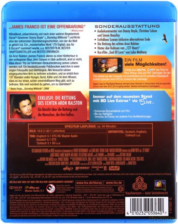 127 godzin [Blu-Ray]+[DVD]