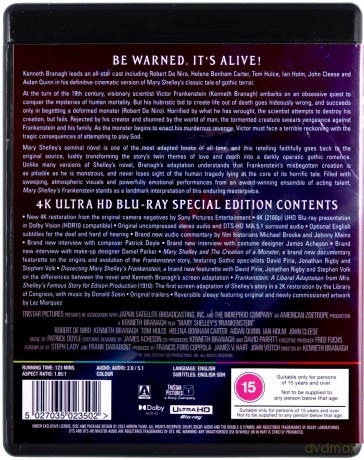 Mary Shelleys Frankenstein [Blu-Ray]