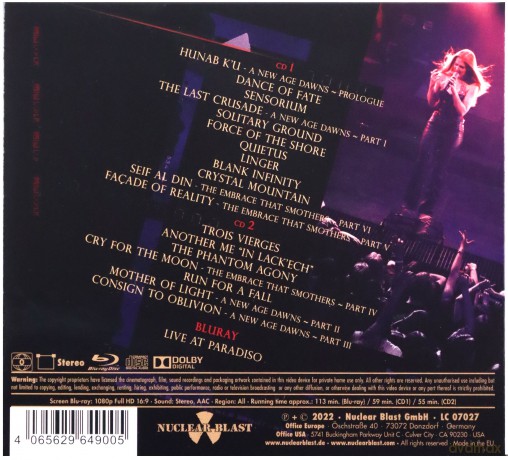 Epica: Live At Paradiso [Blu-Ray]+[2CD]