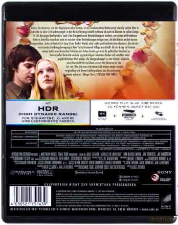 Autostopem przez galaktyke (Across the Universe) [Blu-Ray 4K]
