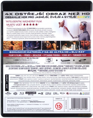Ex Machina [Blu-Ray 4K]+[Blu-Ray]