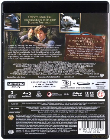 Fantastyczne zwierzęta i jak je znaleźć [Blu-Ray 4K]+[Blu-Ray]