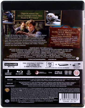Fantastyczne zwierzęta i jak je znaleźć [Blu-Ray 4K]+[Blu-Ray]