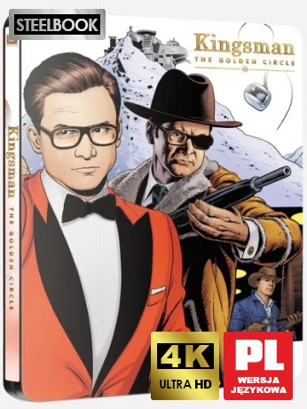 Kingsman: Złoty Krąg (steelbook) [Blu-Ray 4K]+[Blu-Ray]