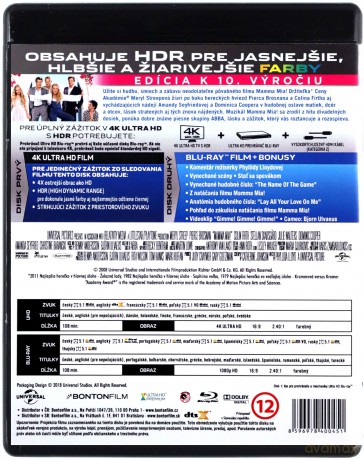 Mamma Mia! [Blu-Ray 4K]+[Blu-Ray]