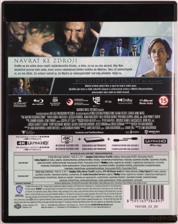 Matrix: Zmartwychwstania [Blu-Ray 4K]+[Blu-Ray]
