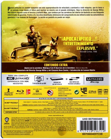 Mad Max 2 - Wojownik szos (steelbook) [Blu-Ray 4K]+[Blu-Ray]