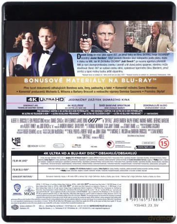 007 James Bond Skyfall [Blu-Ray 4K]+[Blu-Ray]