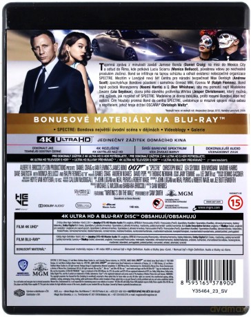 007 James Bond Spectre [Blu-Ray 4K]+[Blu-Ray]