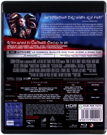 Venom 2: Carnage [Blu-Ray 4K]+[Blu-Ray]