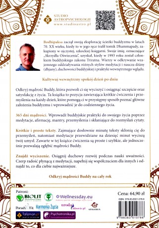 365 buddyjskich medytacji, afirmacji i refleksji dla uzyskania spokoju oraz wewnętrznej równowagi i harmonijnego zdrowia - Bodhipaksa [KSIĄŻKA]