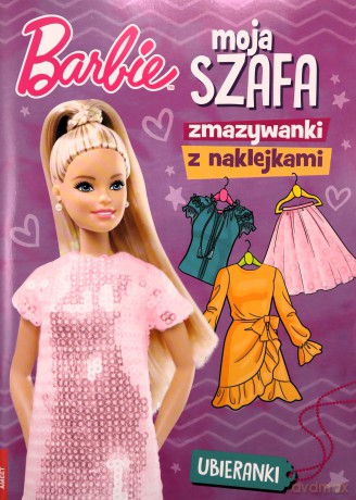 Barbie Moja szafa Zmazywanki z naklejkami SSN-1103 [KSIĄŻKA]