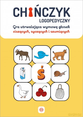 Chińczyk logopedyczny gra utrwalająca wymowę głosek ciszących, syczących i szumiących - Magdalena Hinz [KSIĄŻKA]