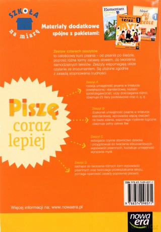 Szkoła Na Miarę Piszę Coraz Lepiej Zeszyt A [KSIĄŻKA]