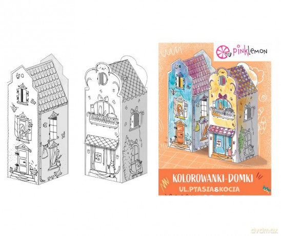 Domek do kolorowania mini ul. Ptasia i Kocia [KSIĄŻKA]