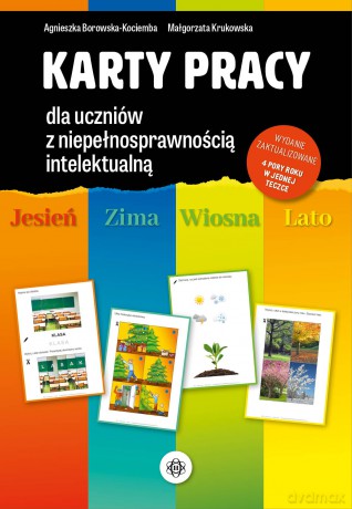 Karty pracy dla uczniów z niepełnosprawnością intelektualną Jesień, zima, wiosna, lato - Agnieszka Borowska-Kociemba, Małgorzata Krukowska [KSIĄŻKA]