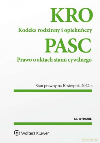 Kodeks rodzinny i opiekuńczy. Prawo o aktach stanu cywilnego [KSIĄŻKA]