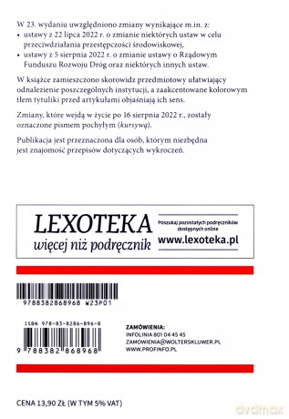 Kodeks wykroczeń. Kodeks postępowania w sprawach o wykroczenia. Przepisy [KSIĄŻKA]