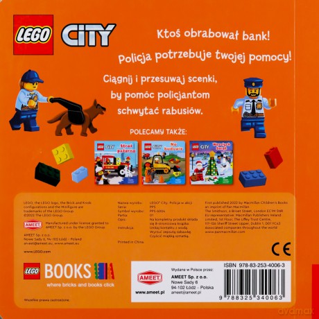LEGO city Policja w akcji Książka z ruchomymi elementami PPS-6004 [KSIĄŻKA]