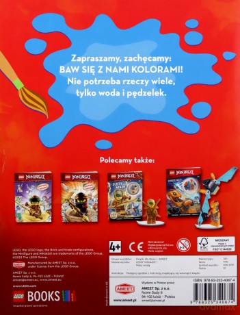 LEGO Ninjago Maluj wodą MW-6701 [KSIĄŻKA]