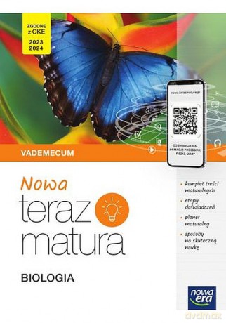 Nowa Teraz matura 2023 Biologia Vademecum z cyfrowym wspomaganiem nauki poziom rozszerzony [KSIĄŻKA]