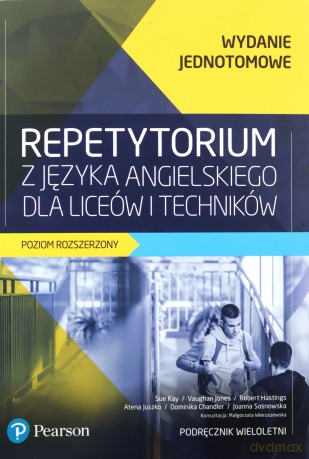 Repetytorium z języka angielskiego dla liceów i techników poziom rozszerzony z materiałem podstawowym + eBook [KSIĄŻKA]