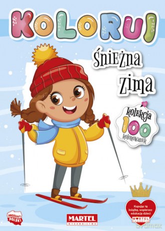 Śnieżna zima. Koloruj [KSIĄŻKA]