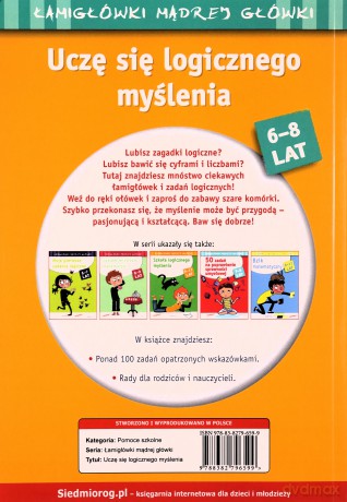 Uczę się logicznego myślenia. Łamigłówki mądrej główki - Roger Rougier [KSIĄŻKA]