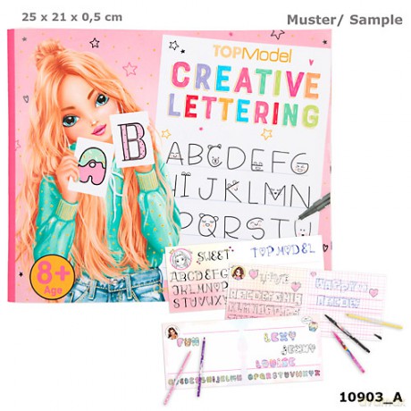 Zestaw Creative Lettering Top Model 10903A [KSIĄŻKA]