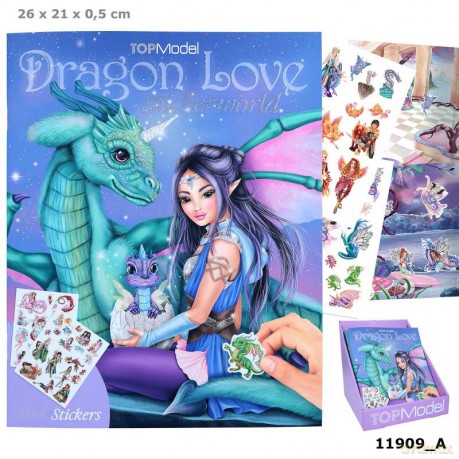 Zestaw z naklejkami Top Model Dragon Love 11909A [KSIĄŻKA]