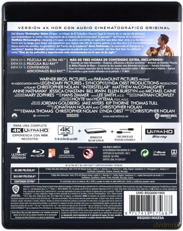 Interstellar [Blu-Ray 4K]+[2xBlu-Ray]