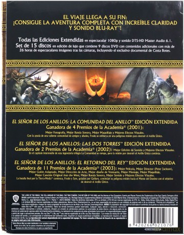 The Lord of the Rings Trilogy (Władca Pierścieni Trylogia) [6xBlu-Ray]+[9DVD]