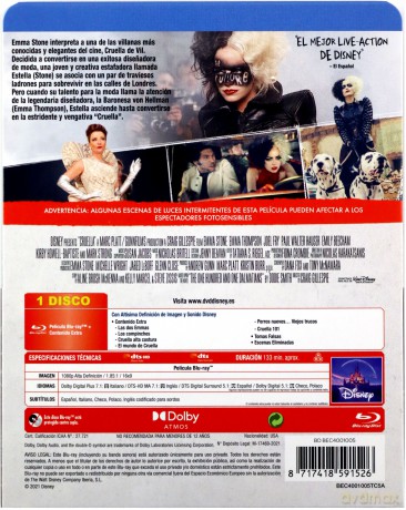 Cruella (Disney) (steelbook) [Blu-Ray]