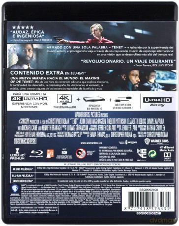 Tenet [Blu-Ray 4K]+[2xBlu-Ray]