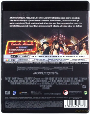 Źle się dzieje w El Royale [Blu-Ray 4K]+[Blu-Ray]