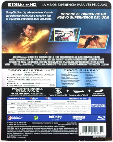 Shang-Chi i legenda dziesięciu pierścieni (steelbook) [Blu-Ray 4K]+[Blu-Ray]