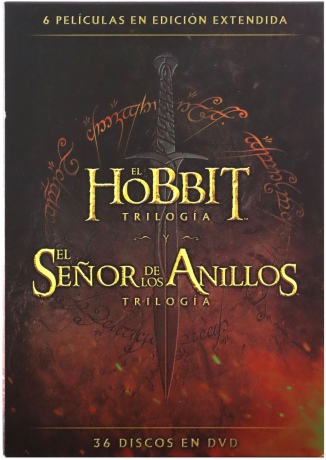 The Lord of the Rings Trilogy / Hobbit Trilogy (Władca Pierścieni: Trylogia / Hobbit Trylogia) [BOX] [36DVD]