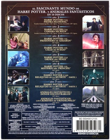 Harry Potter Complete Collection / Fantastic Beasts 1-2 [BOX] [10xBlu-Ray]