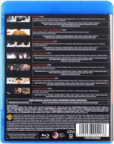 Stanley Kubrick: Collection: 2001: A Space Odyssey / Barry Lyndon / The Shining / Full Metal Jacket / Eyes Wide Shut / A Clockwork Orange / Lolita [BOX] [7xBlu-Ray]