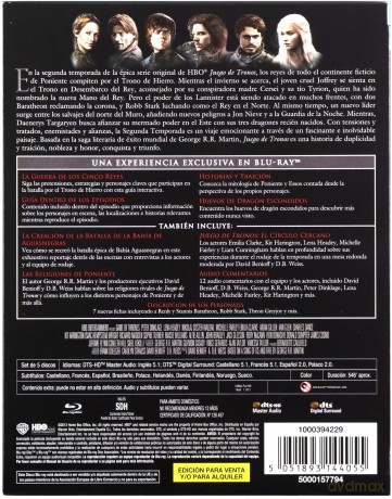 Gra o tron Sezon 2 [5xBlu-Ray]