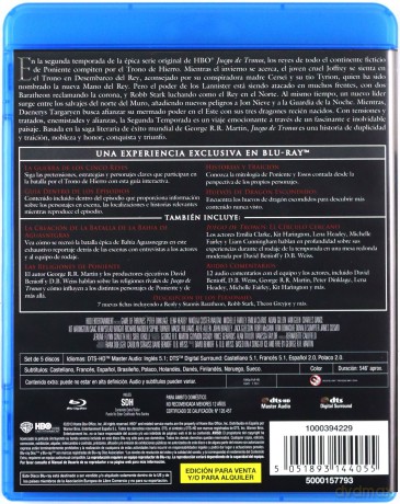 Gra o tron Sezon 2 [5xBlu-Ray]