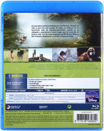 The Jungle Book (Księga dżungli) (Disney) [Blu-Ray]