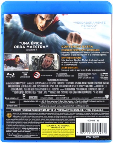 Man of Steel (Człowiek ze stali) [Blu-Ray]