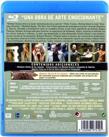 Birdman or (The Unexpected Virtue of Ignorance) [Blu-Ray]