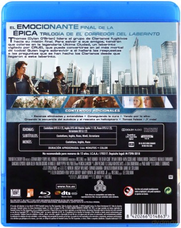 Maze Runner: The Death Cure (Więzień labiryntu: Lek na śmierć) [Blu-Ray]