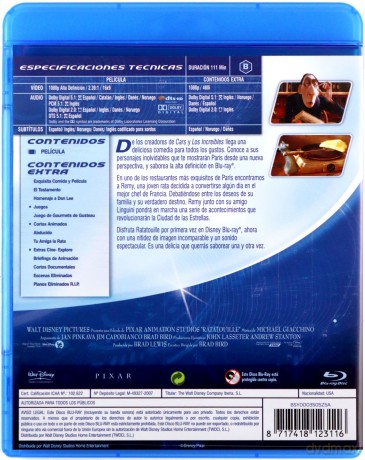 Ratatouille (Ratatuj) (Disney) [Blu-Ray]