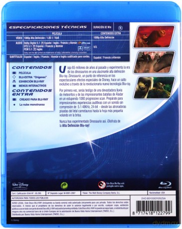 Dinosaur (Dinozaur) (Disney) [Blu-Ray]