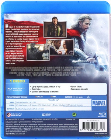 Thor: The Dark World (Thor: Mroczny świat) [Blu-Ray]